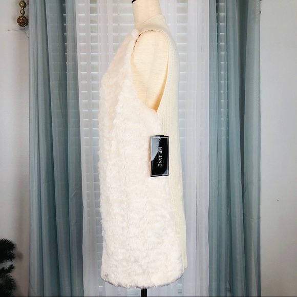 Faux-fur Sweater Vest - Picture 2 of 7